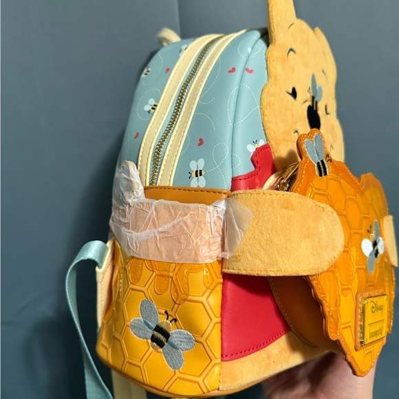 Loungefly Disney Winnie the Pooh Honey Heart Honey Scented Mini Backpack - Picture 6 of 9